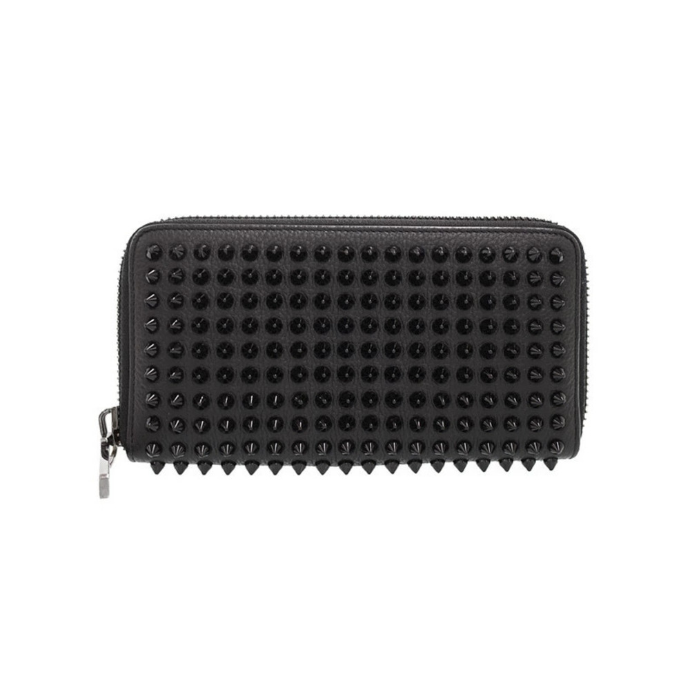 Christian Louboutin Panettone Studded Round Zipper Long Wallet